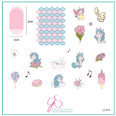 Sparkle Like a Unicorn (CjS-299) - CJS Medium Stamping Plate